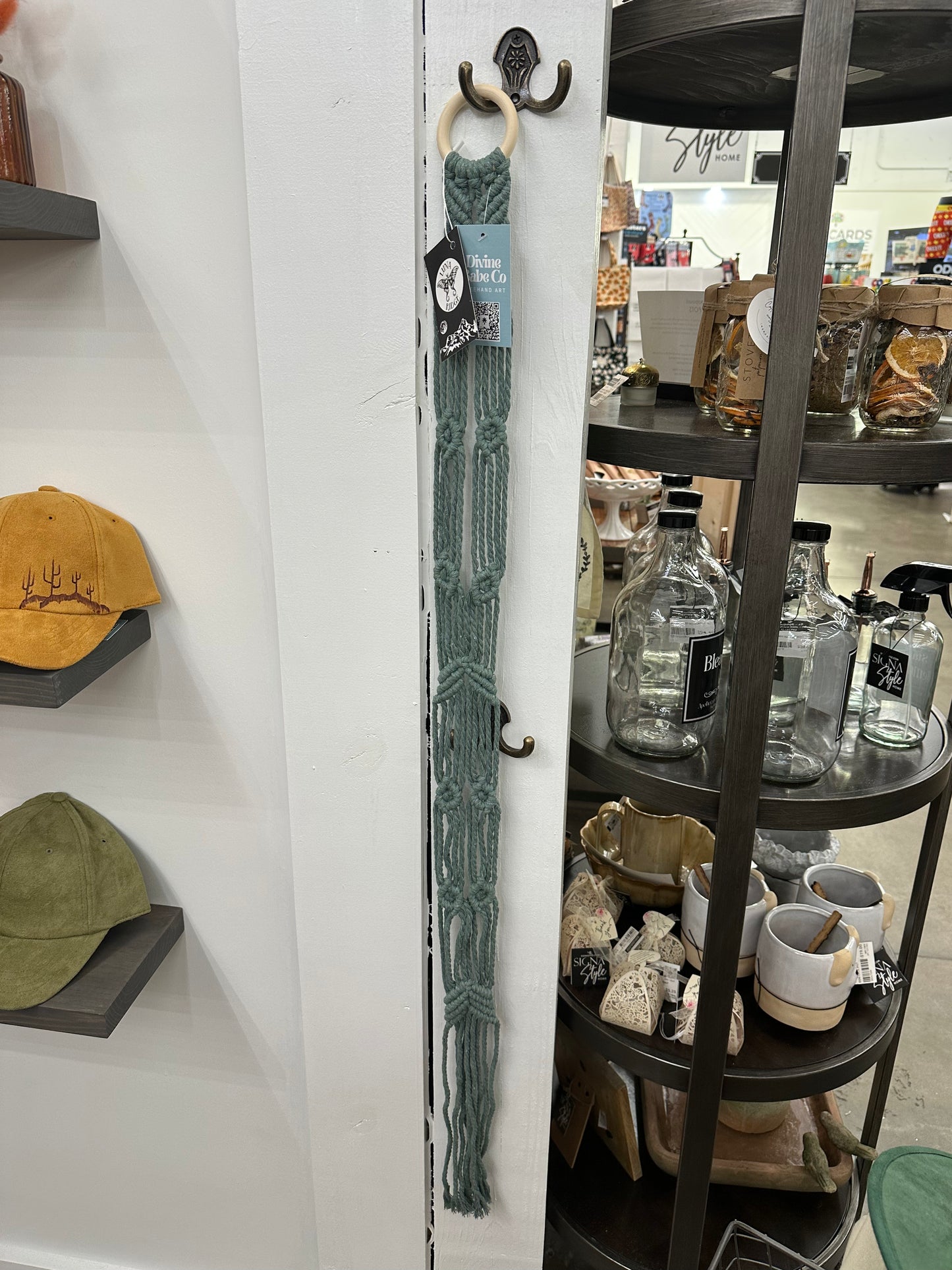 Double Macrame Hat Hanger