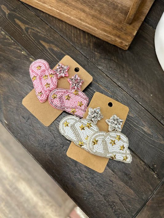 Cowgirl Hat Earrings